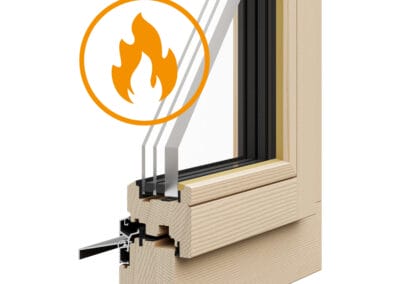 Brandschutz Holz Fenster H 68-78